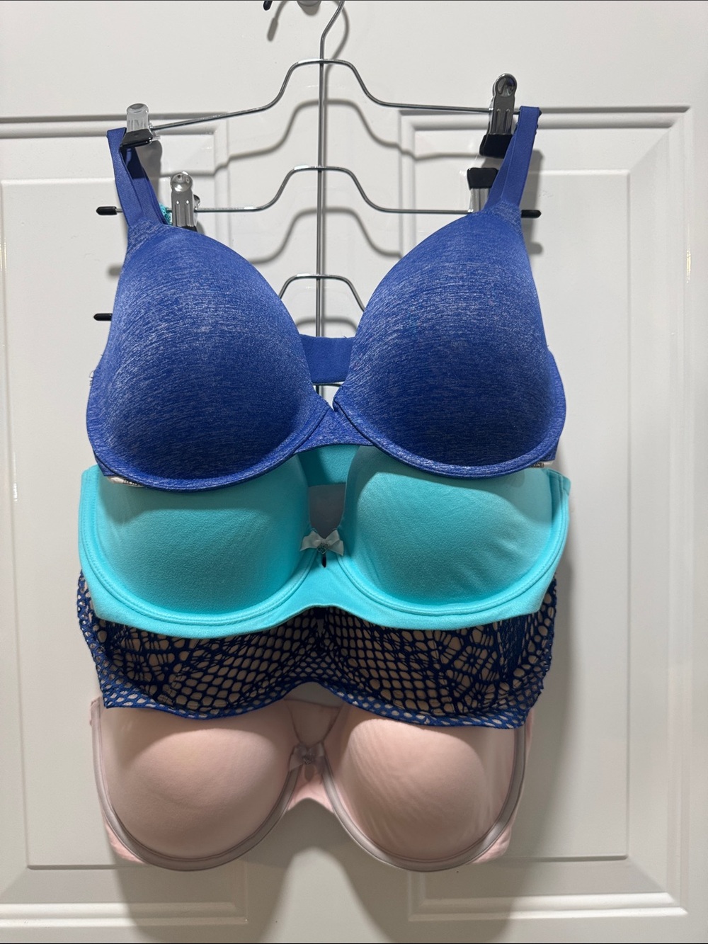Victoria's Secret Mixed-Blue Push-Up Bras